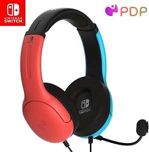PDP LVL40 NS Auriculares est&eacute;reo con cable, Azul/Rojo