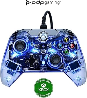 PDP Mando con cable Afterglow para Xbox y Series X/S Azul (Prismatic)