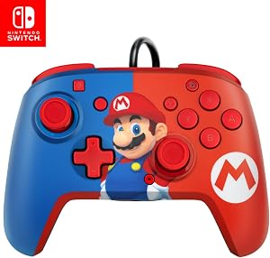 PDP - Nintendo Switch Faceoff Deluxe+ Audio Wired Controller Mario (Nintendo Switch)