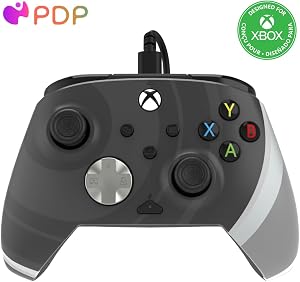 PDP REMATCH XBOX WIRED mando RADIAL BLACK for Xbox Series X|S, Xbox One, Officially Licensed