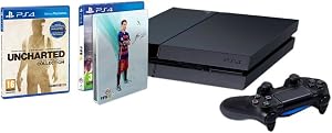 PlayStation 4 - Consola 1TB [CUH-1216B] + FIFA 16 con Steelbook (solo en Amazon) + Uncharted: The Nathan Drake Collection