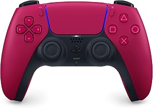 PlayStation 5 - Mando Inal&aacute;mbrico DualSense Cosmic Red | Mando Original Sony para PS5 con Retroalimentaci&oacute;n H&aacute;ptica y gatillos Adaptativos - Color Rojo