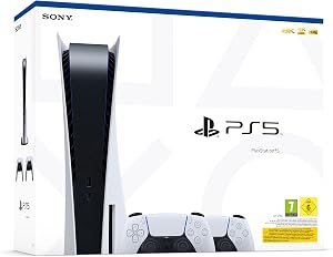 Playstation 5 Standard Consola + 2 Mandos Inal&aacute;mbrico Dualsense blanco