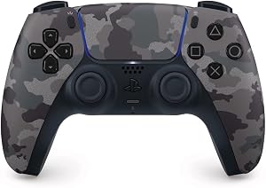 PlayStation - Mando Inal&aacute;mbrico DualSense Grey Camo | Mando Original para PS5 con Retroalimentaci&oacute;n H&aacute;ptica y gatillos Adaptativos - Color Camuflaje Gris