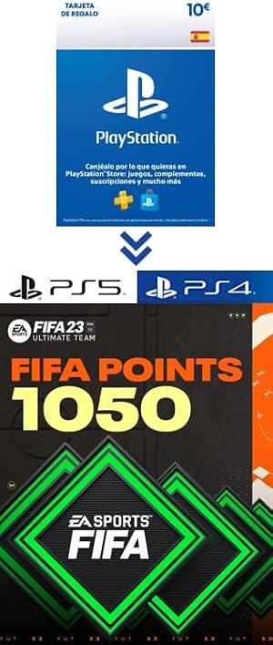 PlayStation Store Tarjeta Regalo para FIFA 23 Ultimate Team - 1050 FIFA Points - C&oacute;digo de descarga PS4/PS5 - Cuenta espa&ntilde;ola
