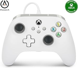 Power A, Mando con cable PowerA para Xbox Series X|S - Blanco