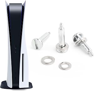 PS5 3 Pcs Tornillo de Base de Consola de Juegos para Playstation 5 PS5 Reparaci&oacute;n de Tornillos de Inferior Accesorios(S&oacute;lo para: CFI-10XX)