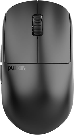 Pulsar Gaming Gears X2H V3 Mini rat&oacute;n para Juegos, Ligero 51 g, Pulsar XS-1 32K dpi Sensor, 1ms Frecuencia de muestreo, Compatible con 8K, sin retardo de 2,4 GHz, Forma sim&eacute;trica, Negro