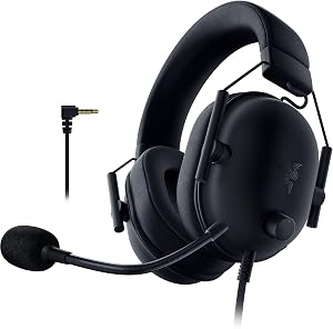 Razer Blackshark V2 X (PlayStation) - Auriculares con Cable para Consola PlayStation (PS5) (240g, Micr&oacute;fono cardioide, Diafragmas de 50mm, Cancelaci&oacute;n pasiva del Ruido, Conector de 3,5 mm, PC) Negro