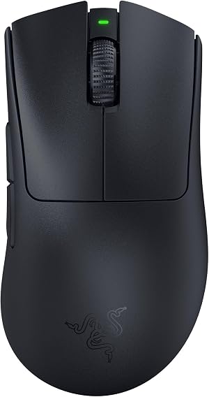Razer DeathAdder V3 Pro - Rat&oacute;n Ligero Inal&aacute;mbrico Ergon&oacute;mico para Deportes Electr&oacute;nicos (63 Gramos, Sensor &Oacute;ptico Focus Pro 30K, Interruptores de Rat&oacute;n Gen-3, Hyperspeed Wireless) Negro