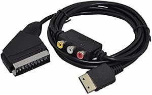 Retrogame Sega Dreamcast RGB Cable Scart con adaptador de caja AV