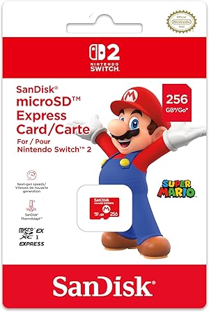 Sandisk Micro SD Express Card for Nintendo Switch 2
