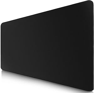 Sidorenko Alfombrilla XXL - Mouse Pad Gaming 900 x 400 mm - Bordes sin Bordes - Antideslizante - Alfombrilla Gaming - Negro
