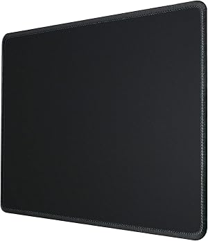 Silent Monsters Alfombrilla de rat&oacute;n Ordenador 360 x 250 mm Mouse Pad Tela Negro, Antideslizante y silenciosa, para Gaming, Oficina, Home Office, Lavable, Enrollable, Cosida