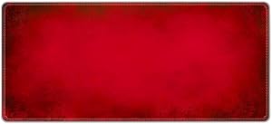 Silent Monsters Alfombrilla de rat&oacute;n Ordenador XXL 900 x 400 mm, Mouse Pad Grande Tela, Rojo, Antideslizante y silenciosa, para Gaming, Oficina, Home Office, Lavable, Enrollable, Cosida