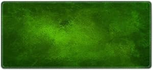 Silent Monsters Alfombrilla de rat&oacute;n Ordenador XXL 900 x 400 mm, Mouse Pad Grande Tela, Verde, Antideslizante y silenciosa, para Gaming, Oficina, Home Office, Lavable, Enrollable, Cosida
