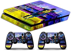 Skin Compatible para PS4 Slim HD - Limited Edition Decal Cover Adhesivo Slim Bundle (Messi)