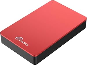 Sonnics 4TB USB 3.0 Externos Duros Discos por Ventanas PC, Mac, Xbox One & PS4, Rojo