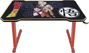 Subsonic - DBZ Dragon Ball Z - Escritorio Gaming Ergonómico con Acabado De Carbono para Pc - Mesa Gamer con Licencia Oficial (Windows 8)