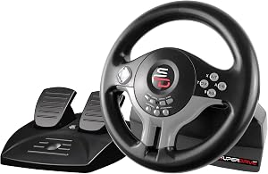 Superdrive - Volante de carreras SV250 con pedales y paletas de cambio para Nintendo Switch - PS4 - Xbox One - PC