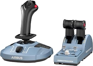 Thrustmaster TCA Officer Pack Airbus Edition - r&eacute;plicas famosos cuadrante de aceleraci&oacute;n y palanca de control lateral de Airbus - PC