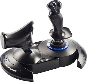 Thrustmaster T.Flight Hotas 4 Joystick con mando de potencia desmontable, para PS4, PS5 y PC