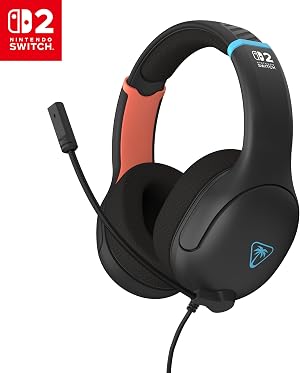 Turtle Beach Airlite Fit Gris carb&oacute;n - Auriculares de Juego con Cable para Nintendo Switch 2