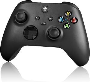 vaomon Wireless Controller Compatible with Xbox One,Xbox Series X/S,Xbox One X/S,Xbox Elite Series,Windows 10/11 - Gaming Controller with Share Button,3.5mm Headphone Jack,2.4G Adapter-Black