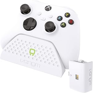 Venom Base de Carga con bater&iacute;a Recargable - Blanca (Xbox Series X & S/Xbox One)