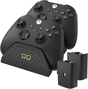 Venom Base de carga doble con 2 paquetes de baterías recargables - Negro (Xbox Series X y S/Xbox One)