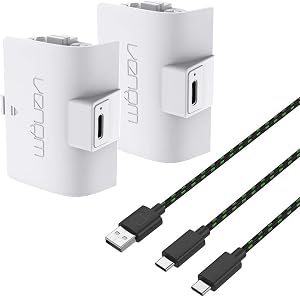 Venom Paquete doble de bater&iacute;a recargable de alta capacidad de 1100 mAh - Blanco (Xbox Series X y S/Xbox One)