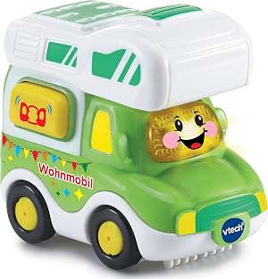 Vtech Tut Tut Baby Flitzer - Coche de Juguete con m&uacute;sica, bot&oacute;n iluminante, Frases emocionantes y Sonidos &ndash; para ni&ntilde;os de 1 a 5 a&ntilde;os, Multicolor, versi&oacute;n alemana
