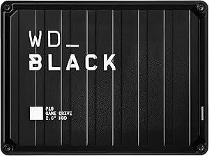 WD BLACK P10 5TB Game Drive HDD portátil USB 3.2 Gen 1 Type-A compatible con Playstation, Xbox, PC y Mac
