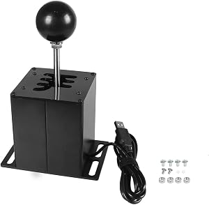 XiaoXIN USB H Gear Shifter Juego de PC Dispositivo de cambio de marchas secuencial Computadoras Juegos de carreras Accesorio